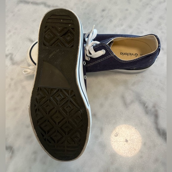 Women’s Victoria Tribu Basketball Sneakers - Navy & White, Size 39 (fits true) - Picture 3 of 8